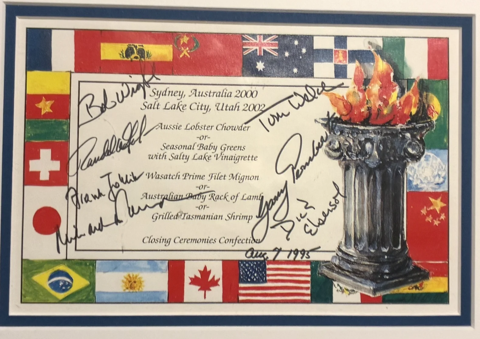 Dick Ebersol Bob Wright — Olympic TV Sport Memorabilia 2000 2002 Dick Ebersol Bob Wright & Others Signed, image 3