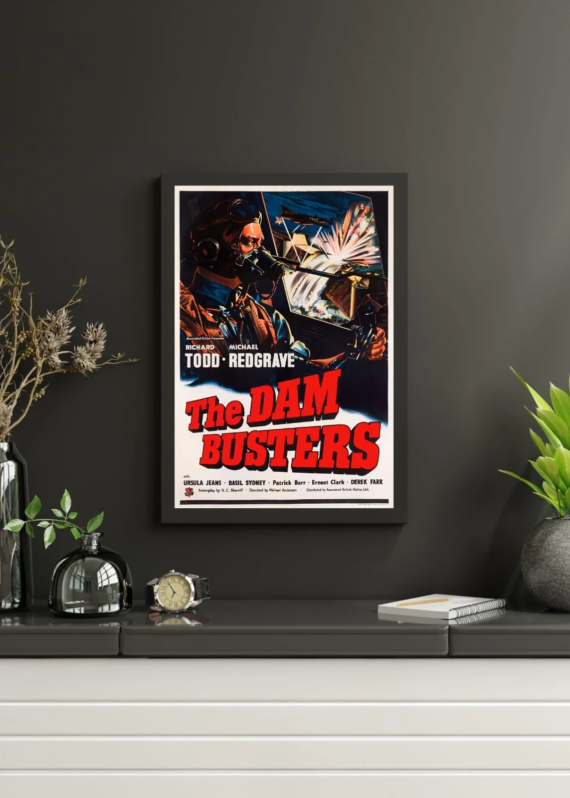 The Dam Busters - 1955 War / Action Drama 27.2" x 41" US One Sheet Poster, image 3