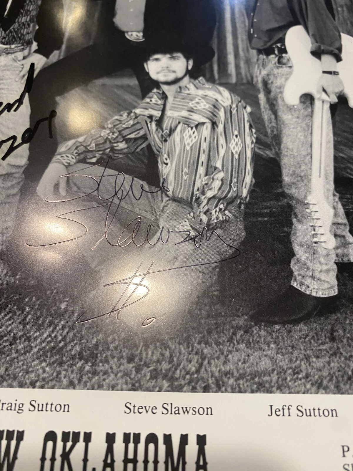 New Oklahoma Country Promo Photo Signed By Band 8x10, изображение 5