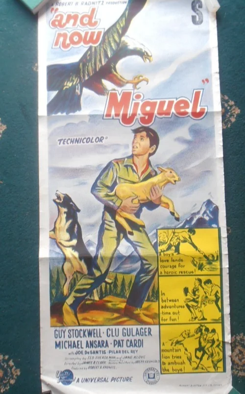 AND NOW MIGUEL AUSTRIALIAN DAY BILL (1966) ORIGINAL, ROLLED VG GUY STOCKWELL, изображение 2