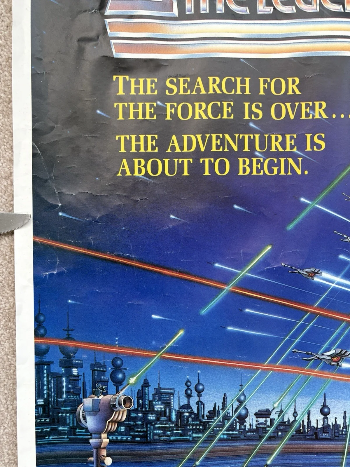Starchaser The Legend Of Orin 1985 Original UK Quad Film Poster 110x77cm ROLLED, изображение 3