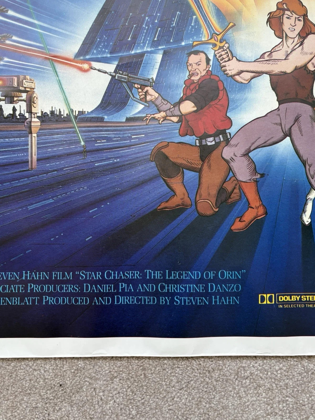 Starchaser The Legend Of Orin 1985 Original UK Quad Film Poster 110x77cm ROLLED, изображение 5