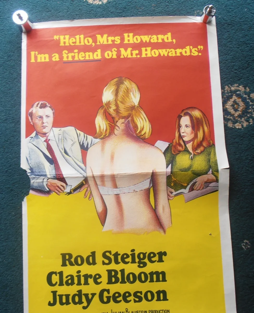 THREE INTO TWO WON'T ORIGINAL AUSTRALIAN DAYBILL ROLLED VG 1969 ROD STEIGER, image 4