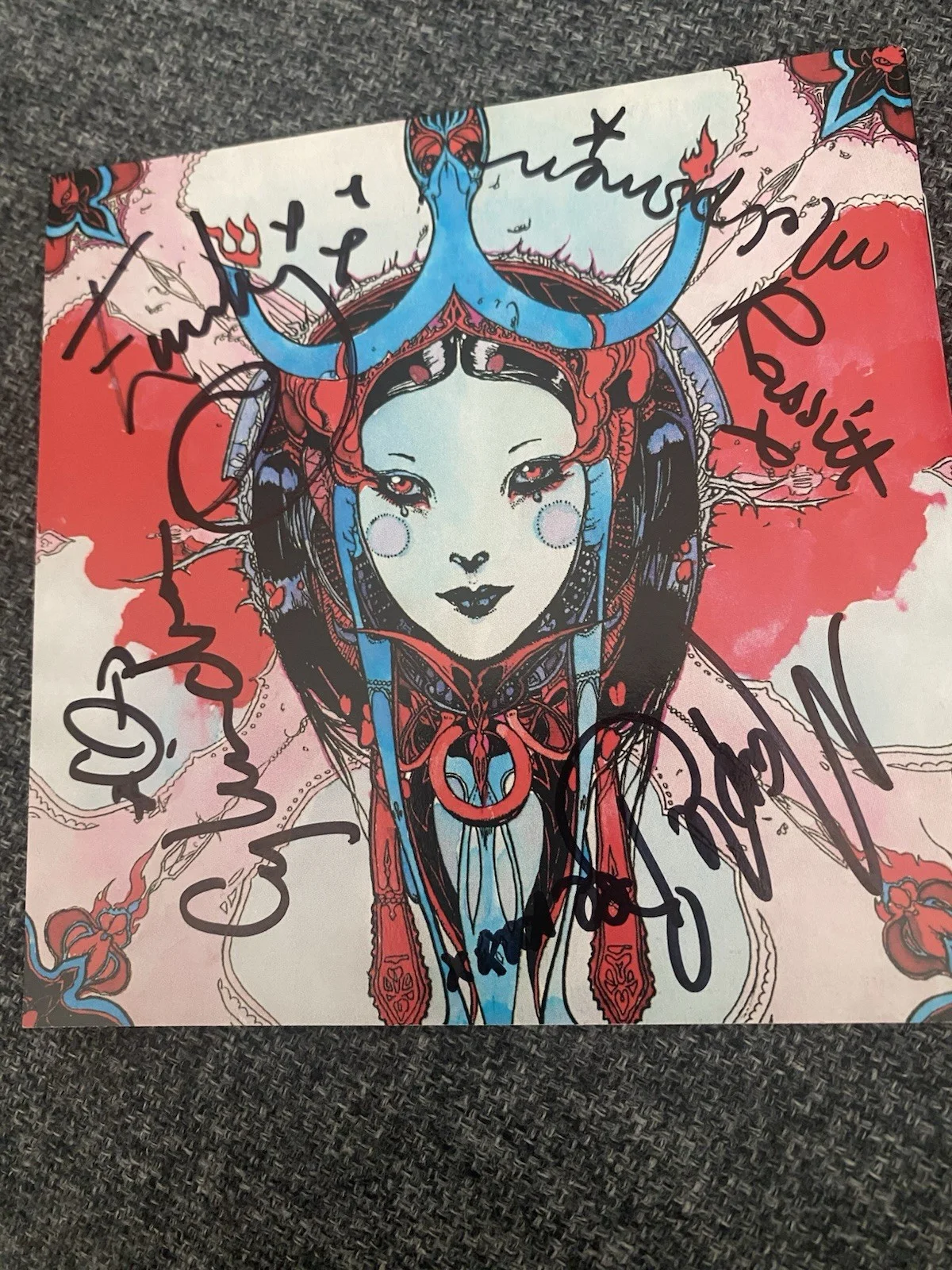 Medieval Babes - The Rose CD Booklet Signed 2002, Nettwerk America Rare Original, image 2