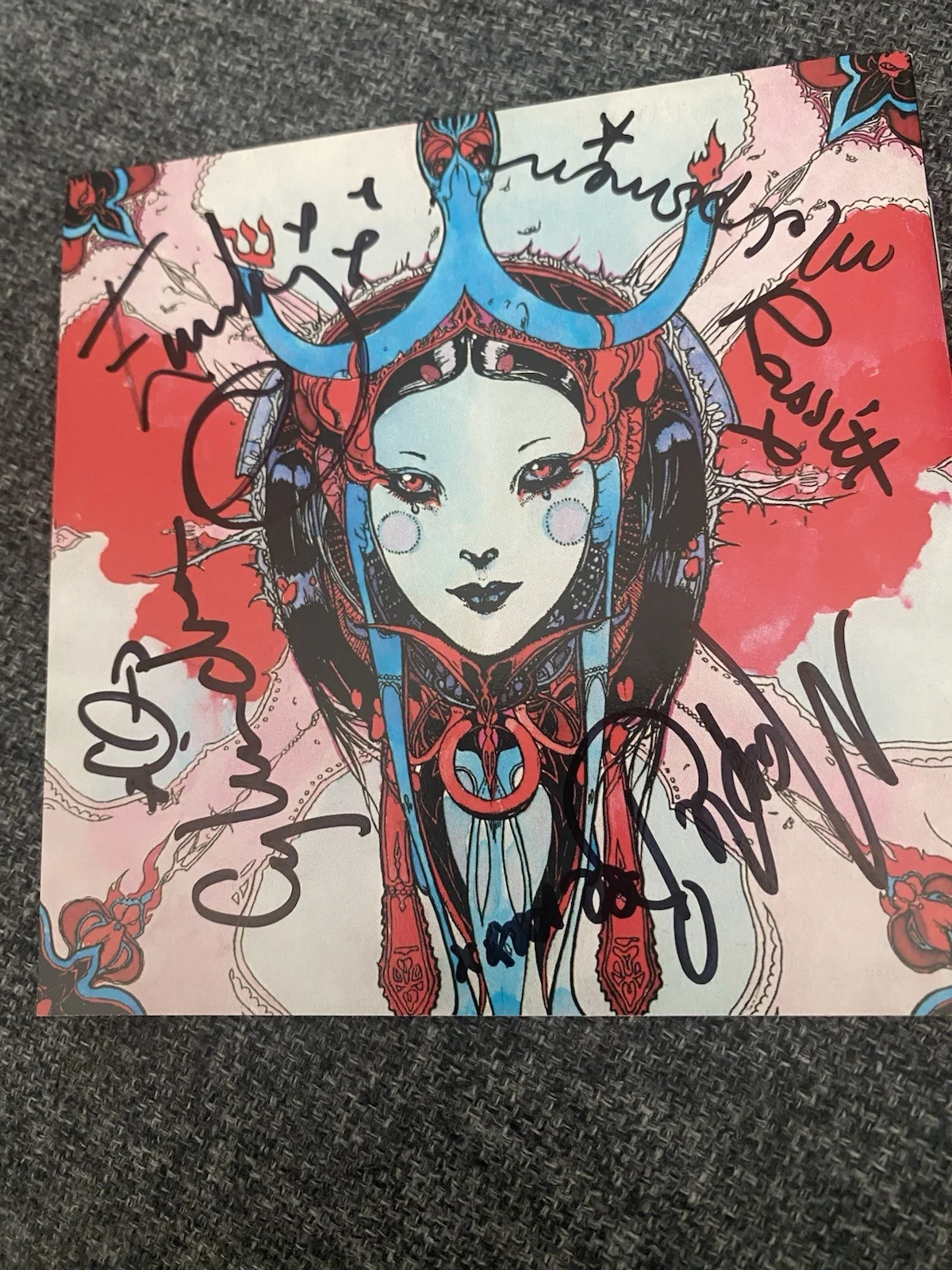 Medieval Babes - The Rose CD Booklet Signed 2002, Nettwerk America Rare Original, image 3