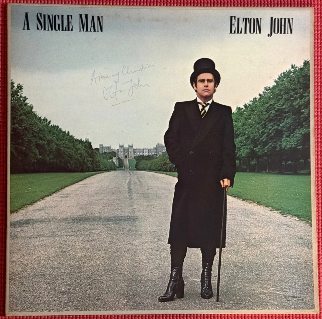 EPPERSON signed ELTON JOHN autographed "A SINGLE MAN" Album "A Merry Christmas", image 2