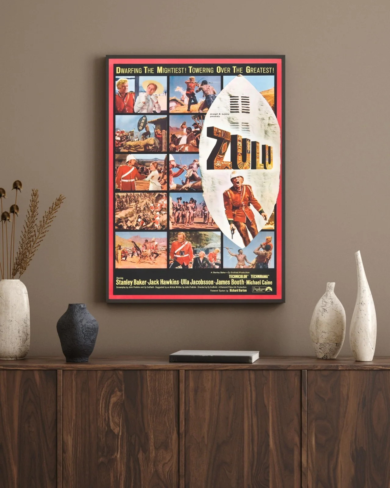 Zulu - 1964 Historical War Drama Film 27.2" x 41" US One Sheet Poster, изображение 3