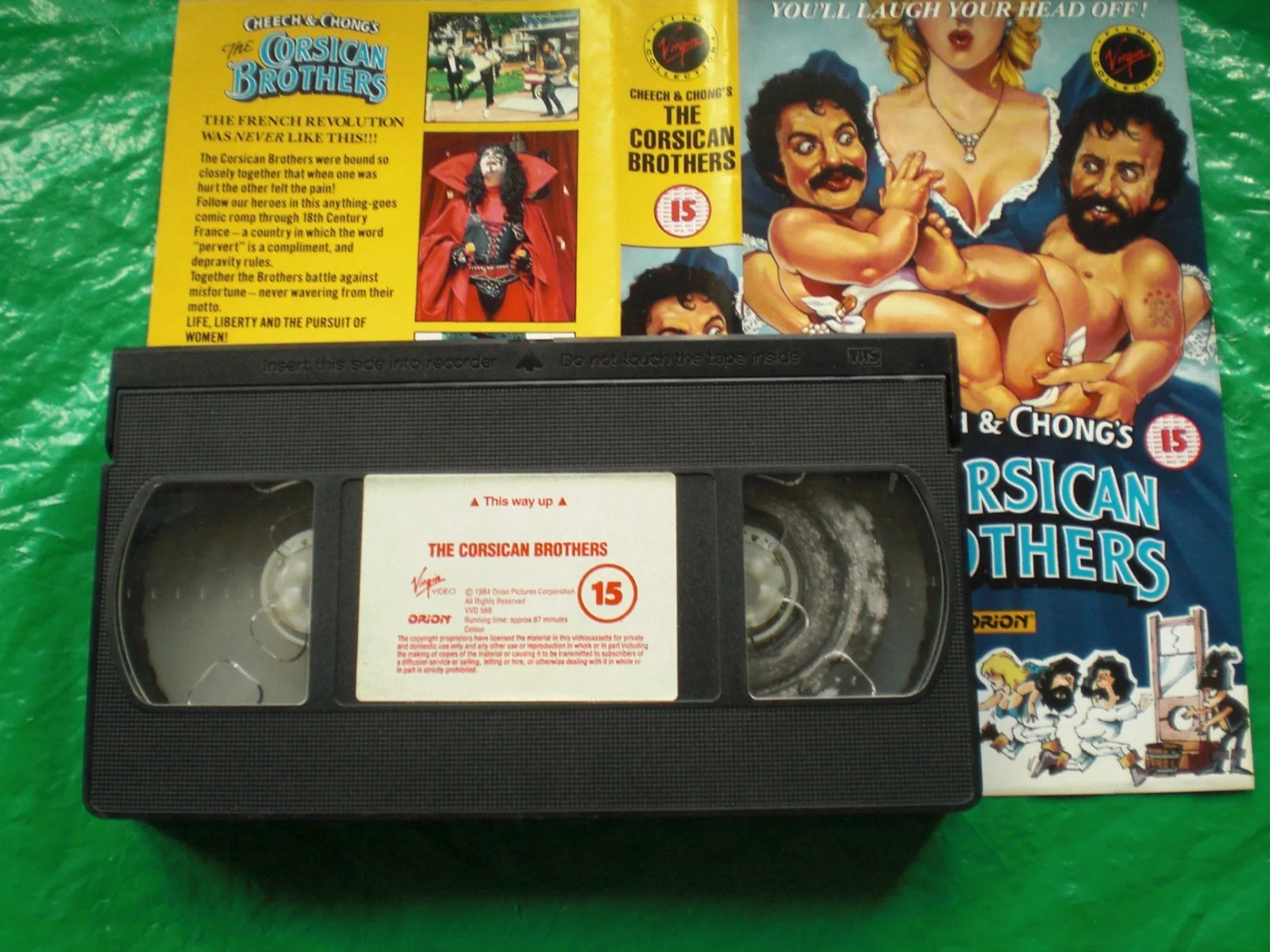 THE CORSICAN BROTHERS - CHEECH & CHONG VIDEO SLEEVE + INCLUDES FAULTY TAPE, изображение 2