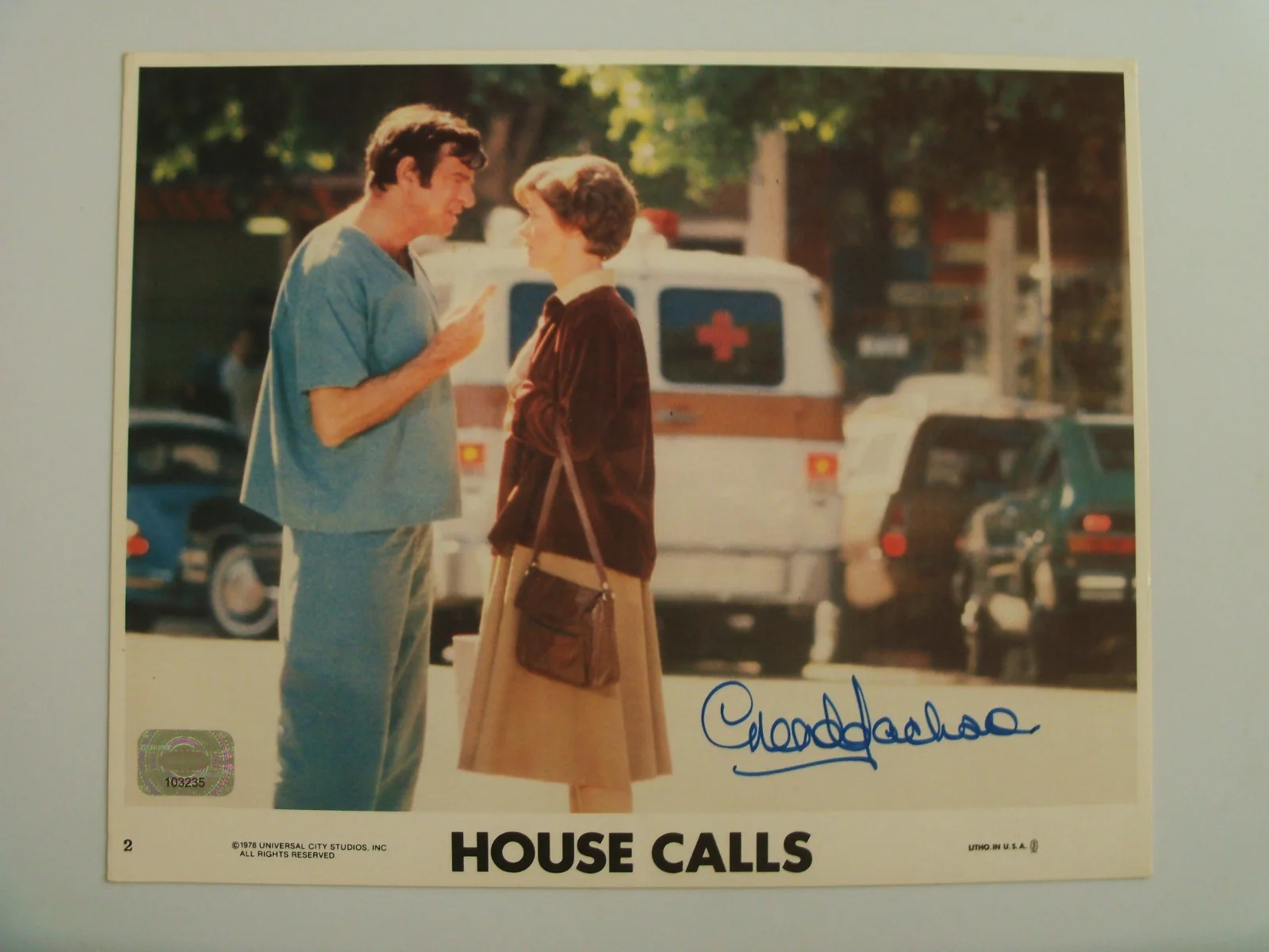 Glenda Jackson — GLENDA JACKSON Signed Autographed 8X10 Photo Lobby Card W/ Hologram/Serial #, изображение 2