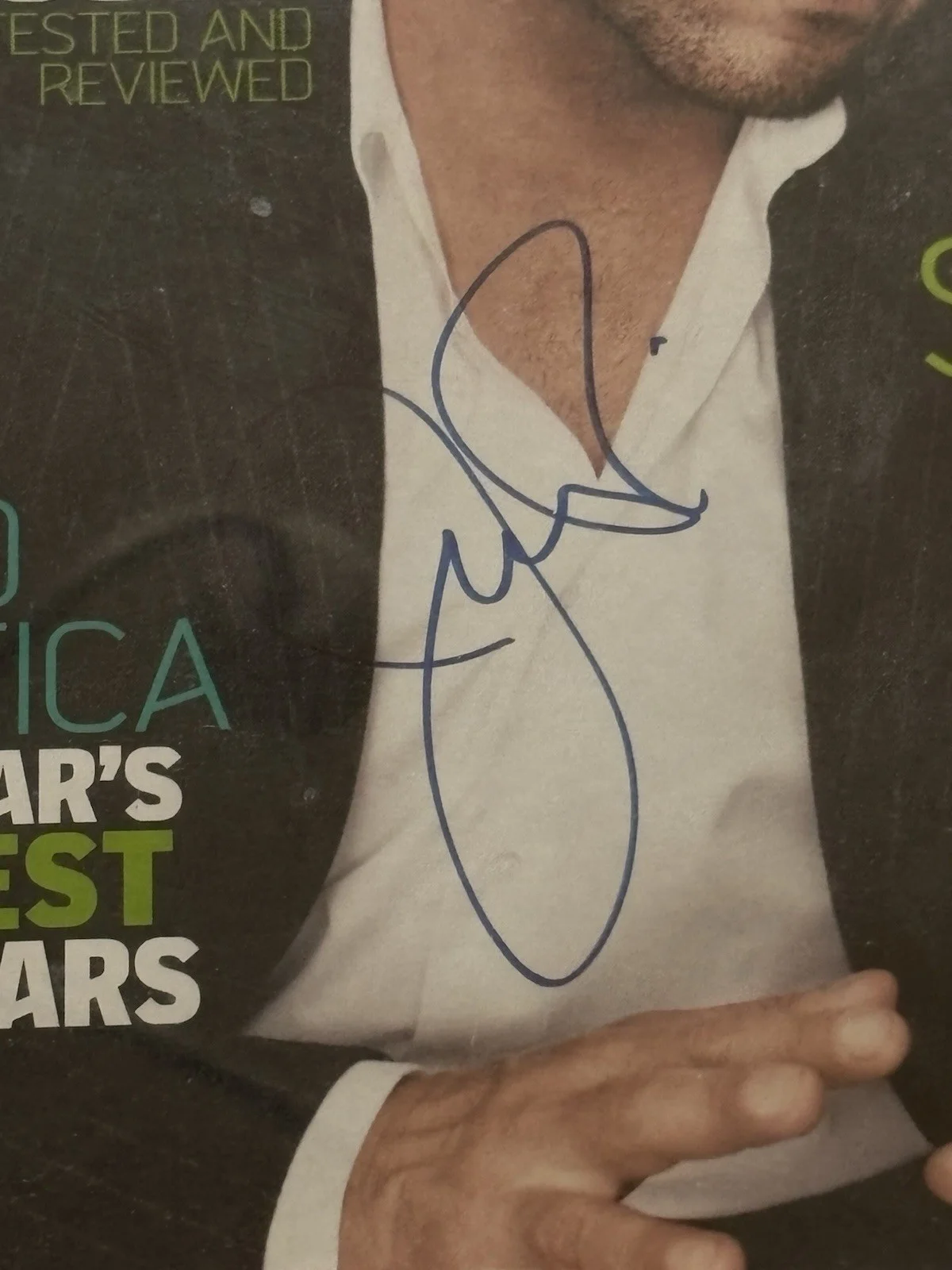 Jeremy Piven — Jeremy Piven Autographed 2006 Cargo Magazine Cover Entourage Ari Gold Framed PSA, image 3