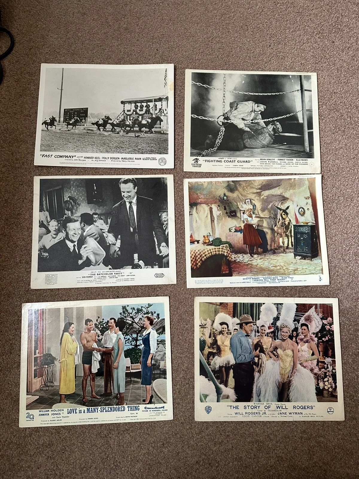 Bundle Of 40 Rare Original Lobby Cards .. Gregory Peck Frankie Howard, изображение 2