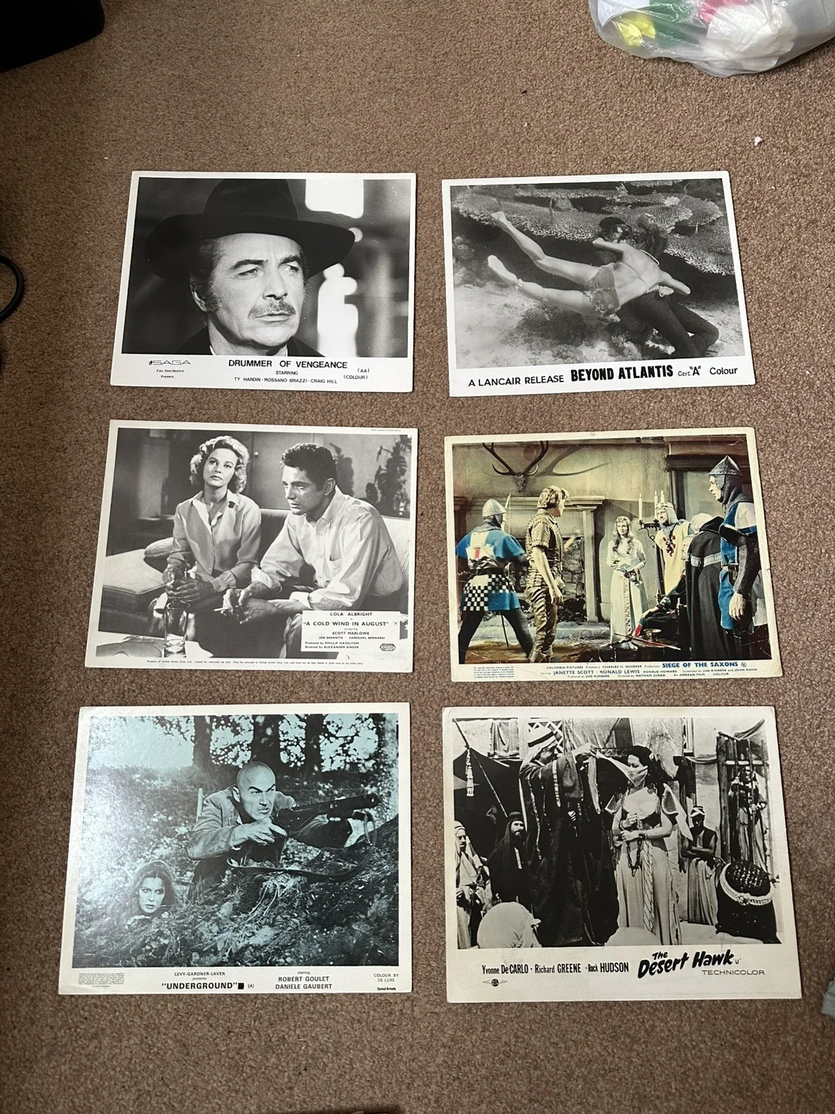 Bundle Of 40 Rare Original Lobby Cards .. Gregory Peck Frankie Howard, изображение 3