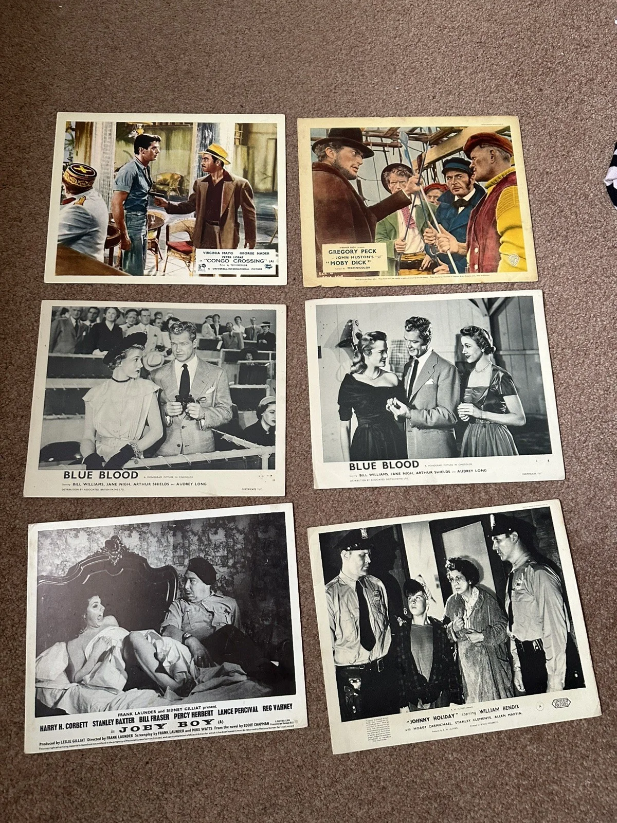 Bundle Of 40 Rare Original Lobby Cards .. Gregory Peck Frankie Howard, изображение 4