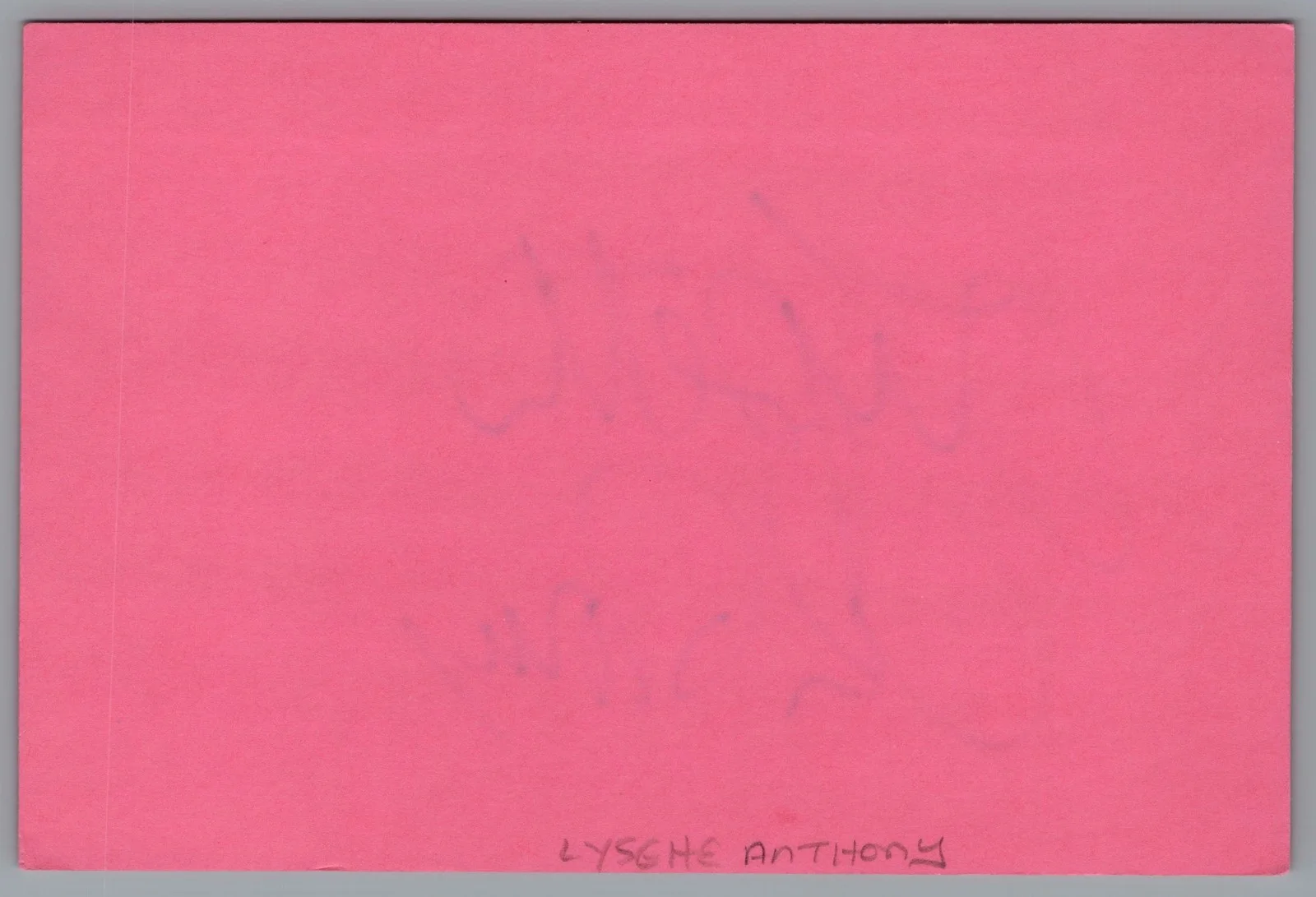 Lysette Anthony — Lysette Anthony Signed 4x6 Index Card Husbands And Wives Autographed, image 2