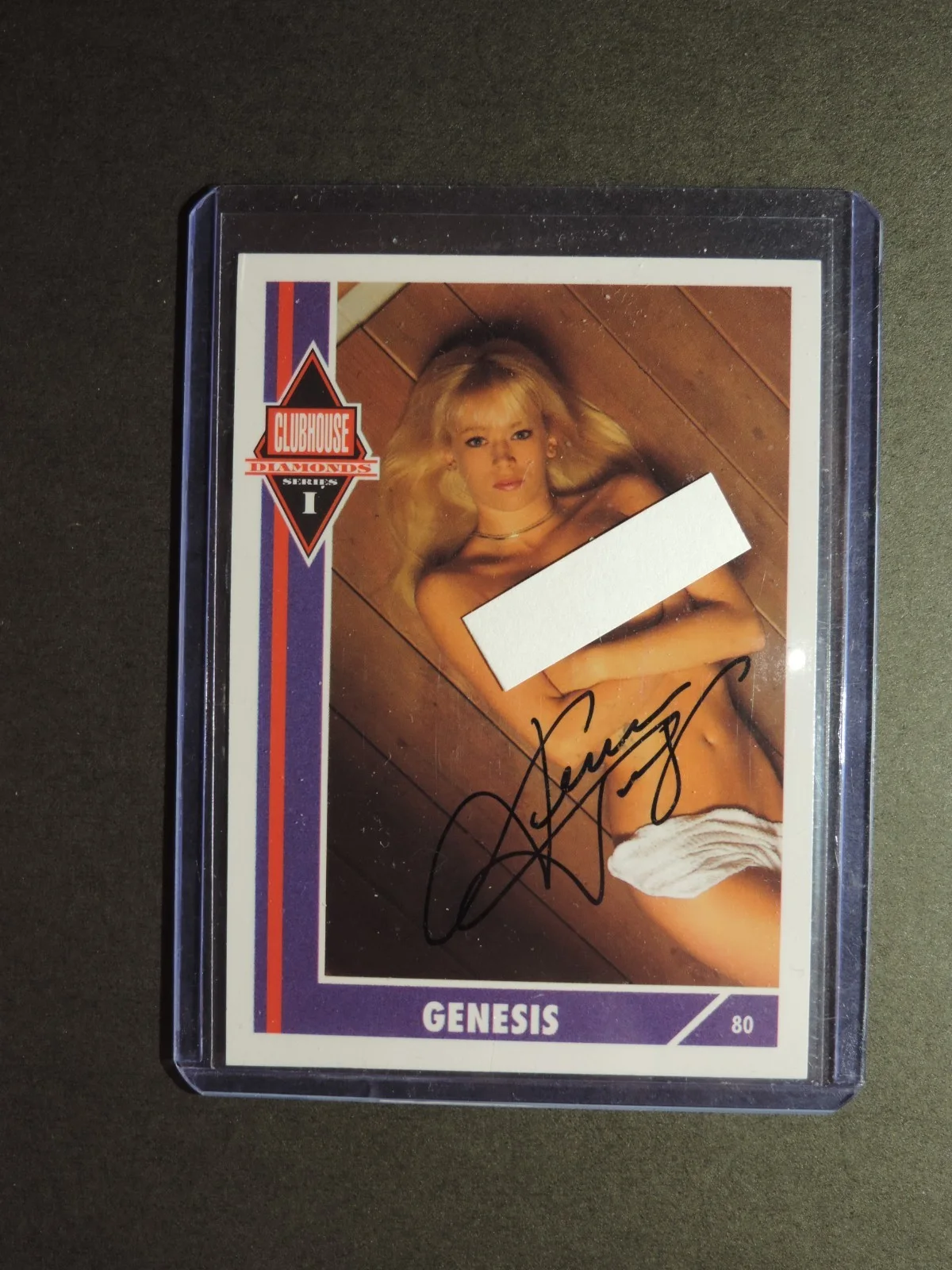 Jenna Jameson — Jenna Jameson Autographed Trading Card Genesis Rookie Card No 80 MINT, image 2