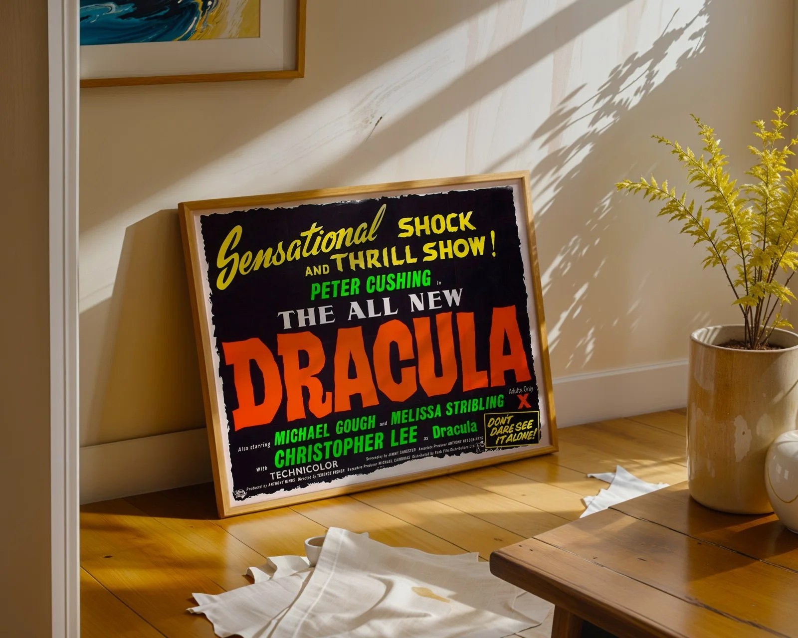 Dracula - 1958 Hammer Horror Film Restored 30" x 40" UK Quad Poster, изображение 3