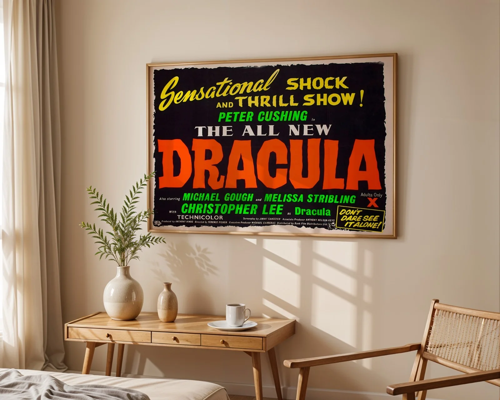 Dracula - 1958 Hammer Horror Film Restored 30" x 40" UK Quad Poster, изображение 4