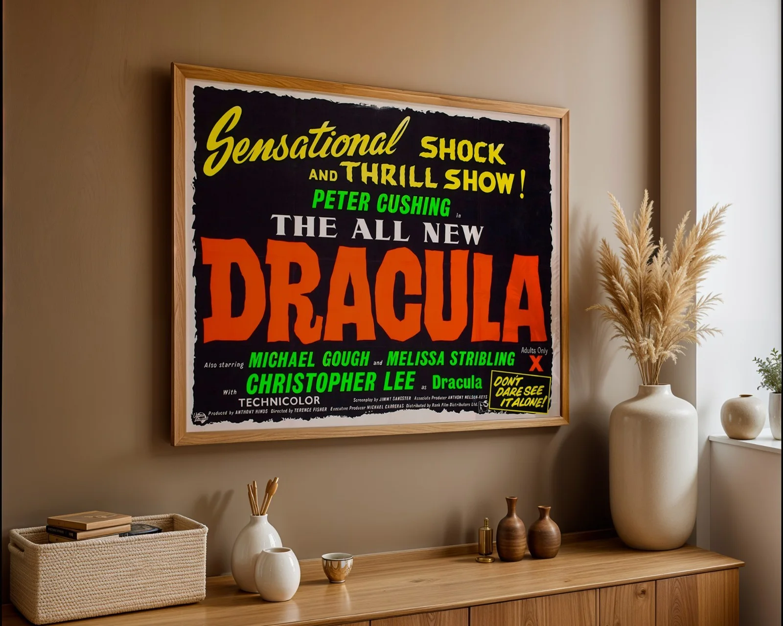 Dracula - 1958 Hammer Horror Film Restored 30" x 40" UK Quad Poster, изображение 5