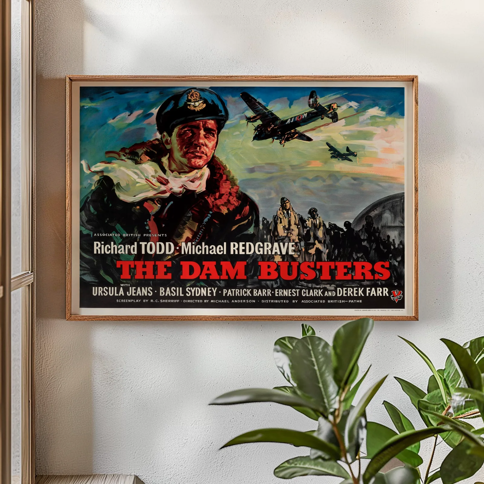 The Dam Busters 1955 Action Drama Sci-Fi Film Restored 30" x 40" UK Quad Poster, изображение 2