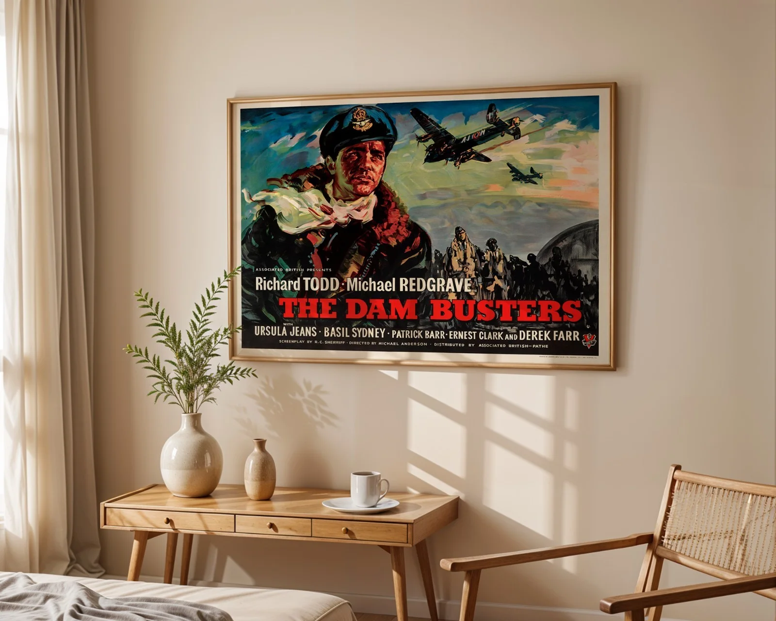 The Dam Busters 1955 Action Drama Sci-Fi Film Restored 30" x 40" UK Quad Poster, изображение 3