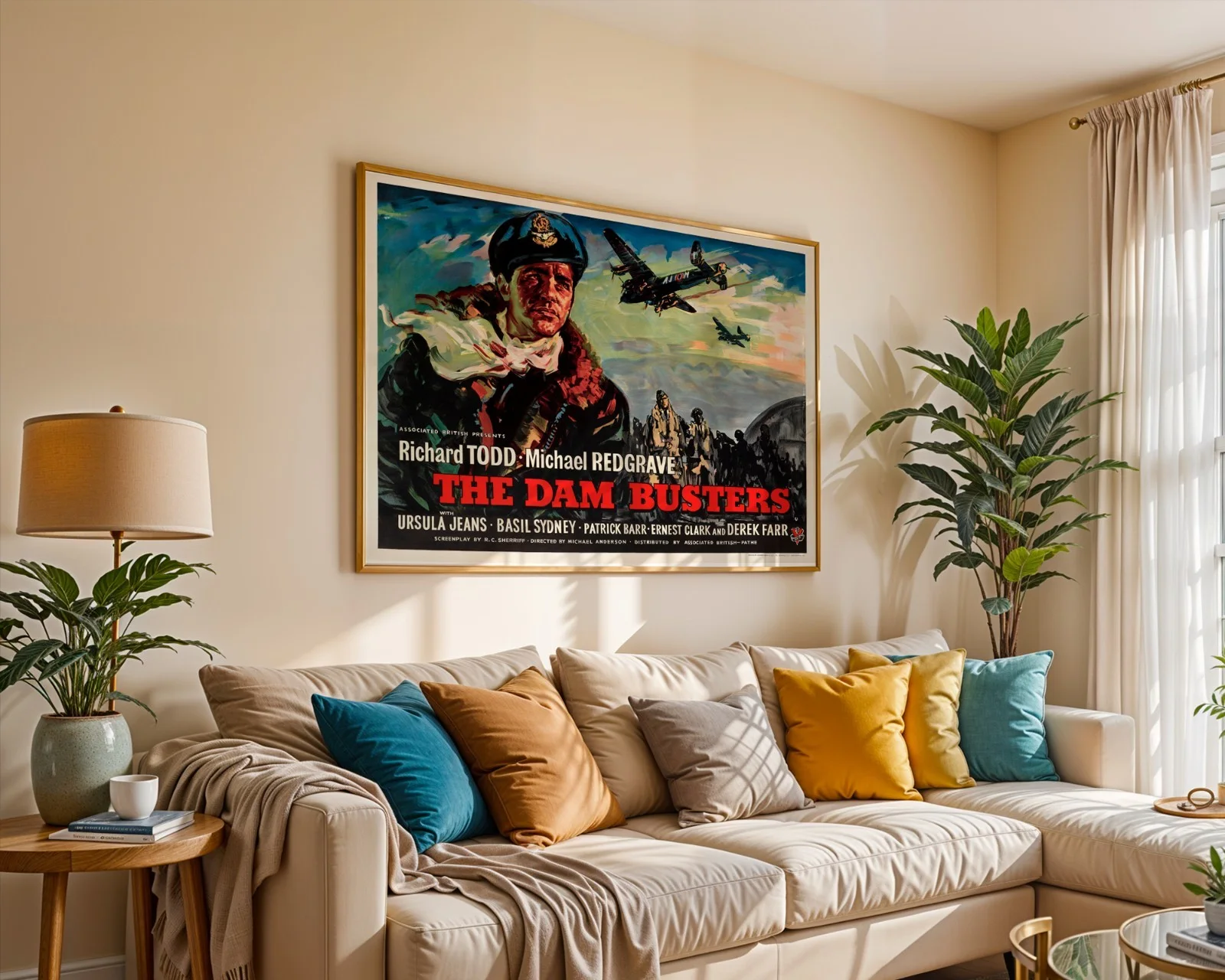 The Dam Busters 1955 Action Drama Sci-Fi Film Restored 30" x 40" UK Quad Poster, изображение 5