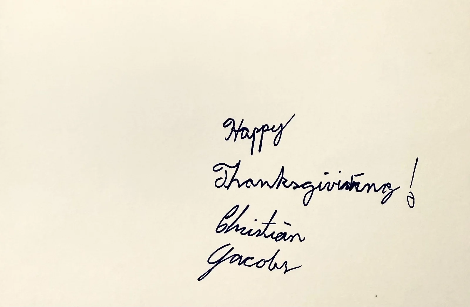 Christian Jacobs — CHRISTIAN JACOBS Autographed Signed 4x6 INDEX CARD Yo Gabba Gabba! MAGGIE AGE 10, image 3