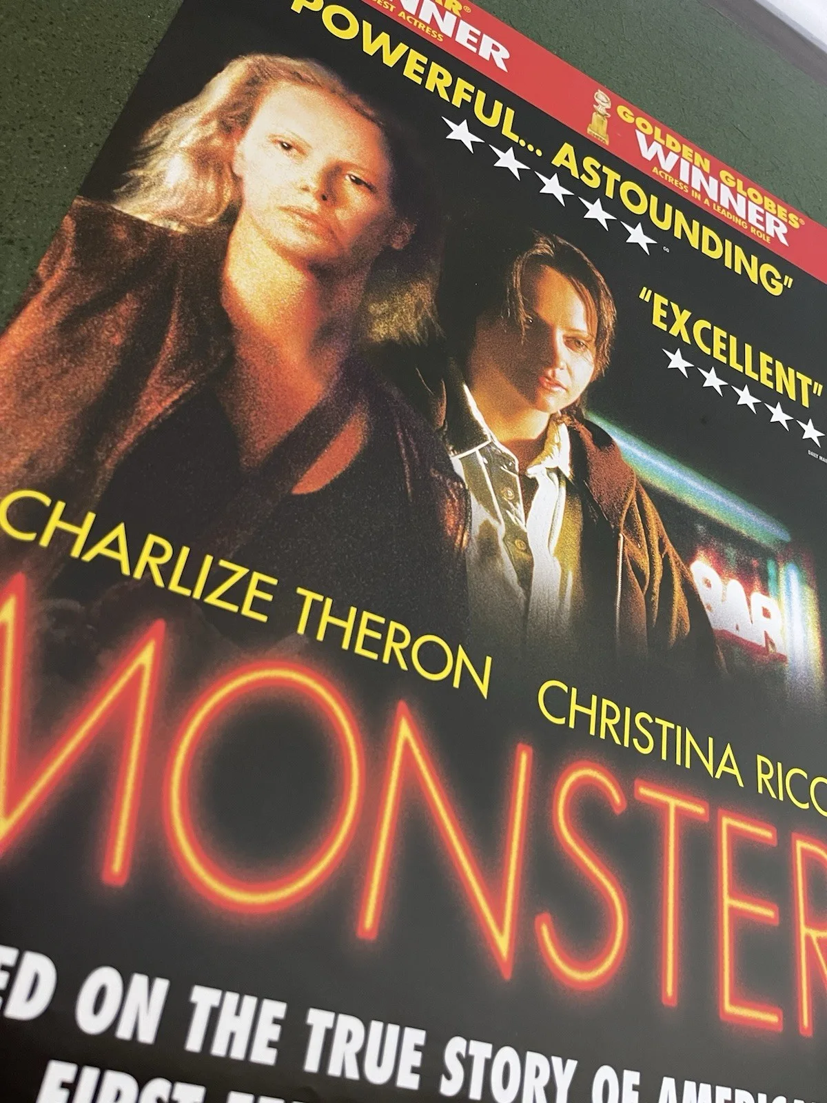 Original Monster 2003 Promo Video Shop Movie Poster - A2 - RARE Charlize Theron, изображение 2
