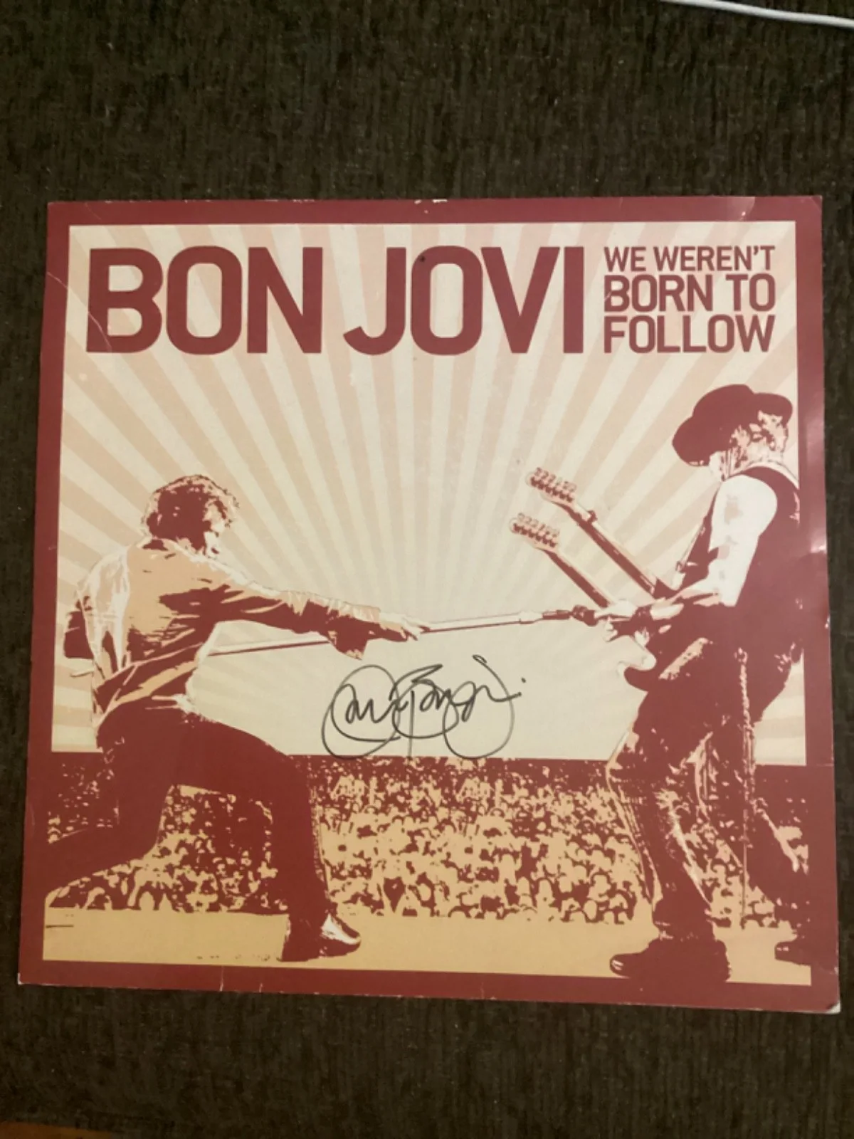 signed album flats jon bon jovi, image 2