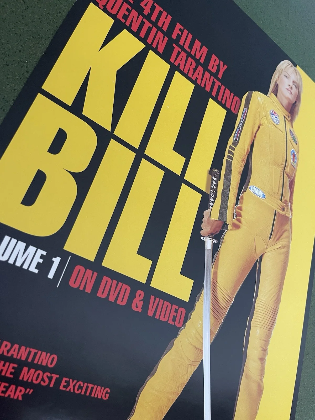 Original Kill Bill Volume 1 (2003) Promo Video Shop Movie Poster - A2 - RARE, изображение 2