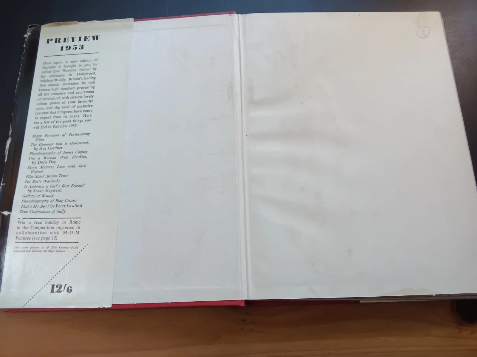 1953 Preview Hollywood Film Annual Vintage Cinema Book Lana Turner Retro Movie, изображение 2
