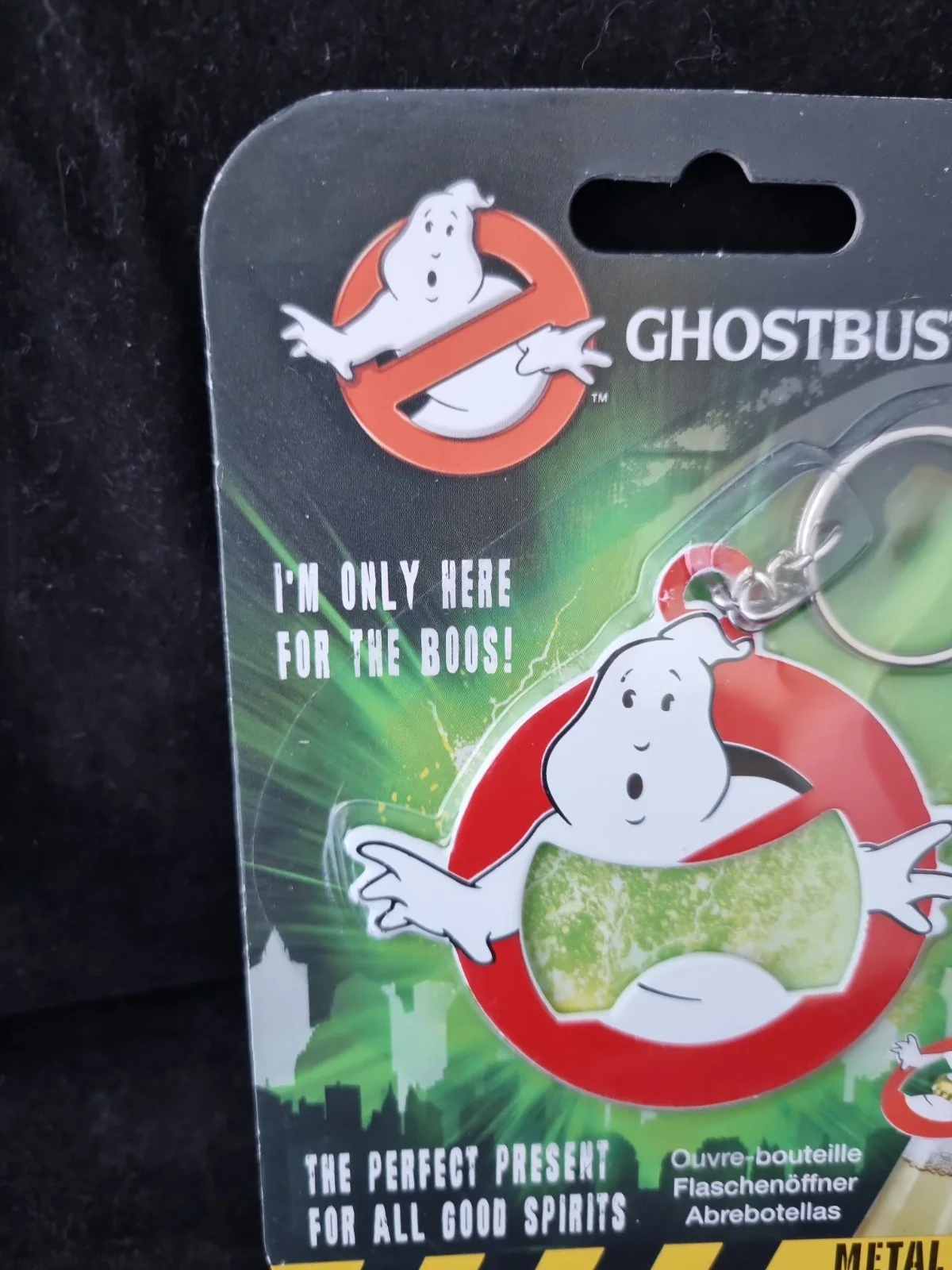 Ghostbusters Logo Metal Bottle Opener Keyring New, image 2