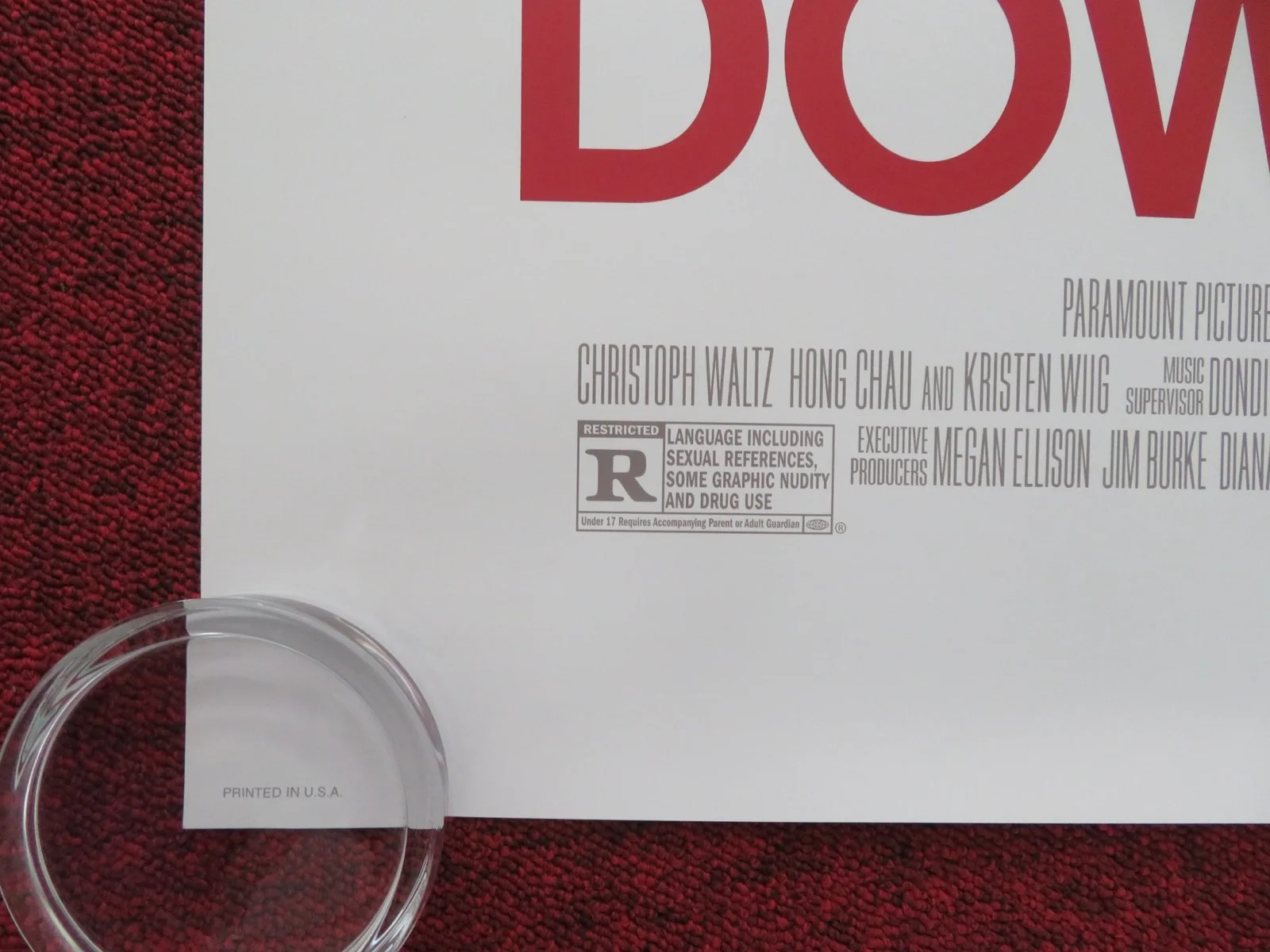 Downsizing US One Sheet Rolled Poster Matt Damon Christoph Waltz 2017, image 4