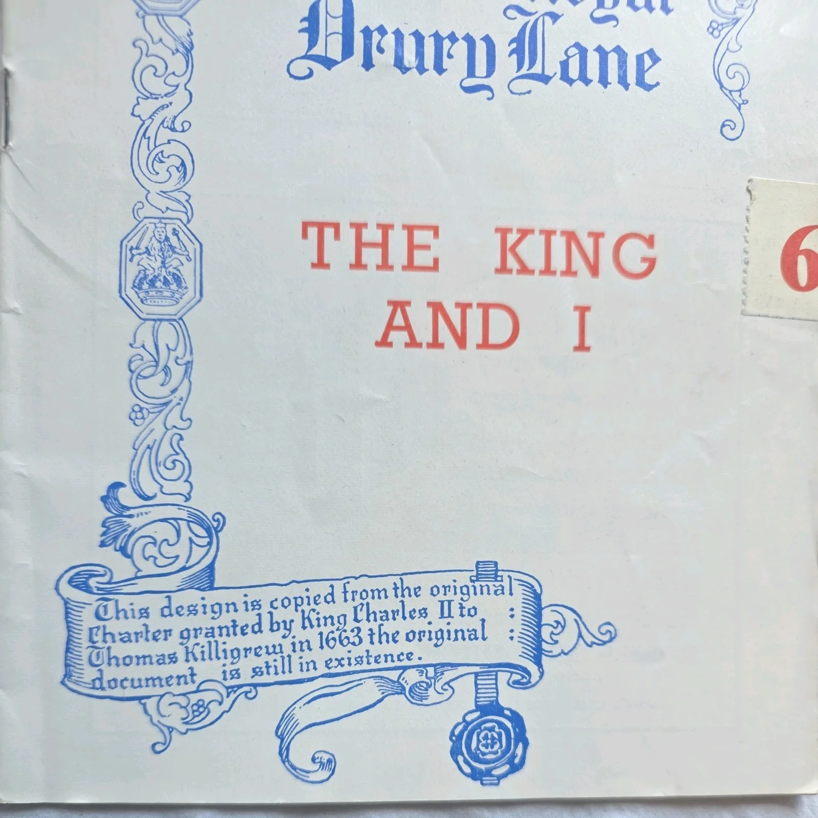 The King And I - Theatre Royal Drury Lane Programme, image 3