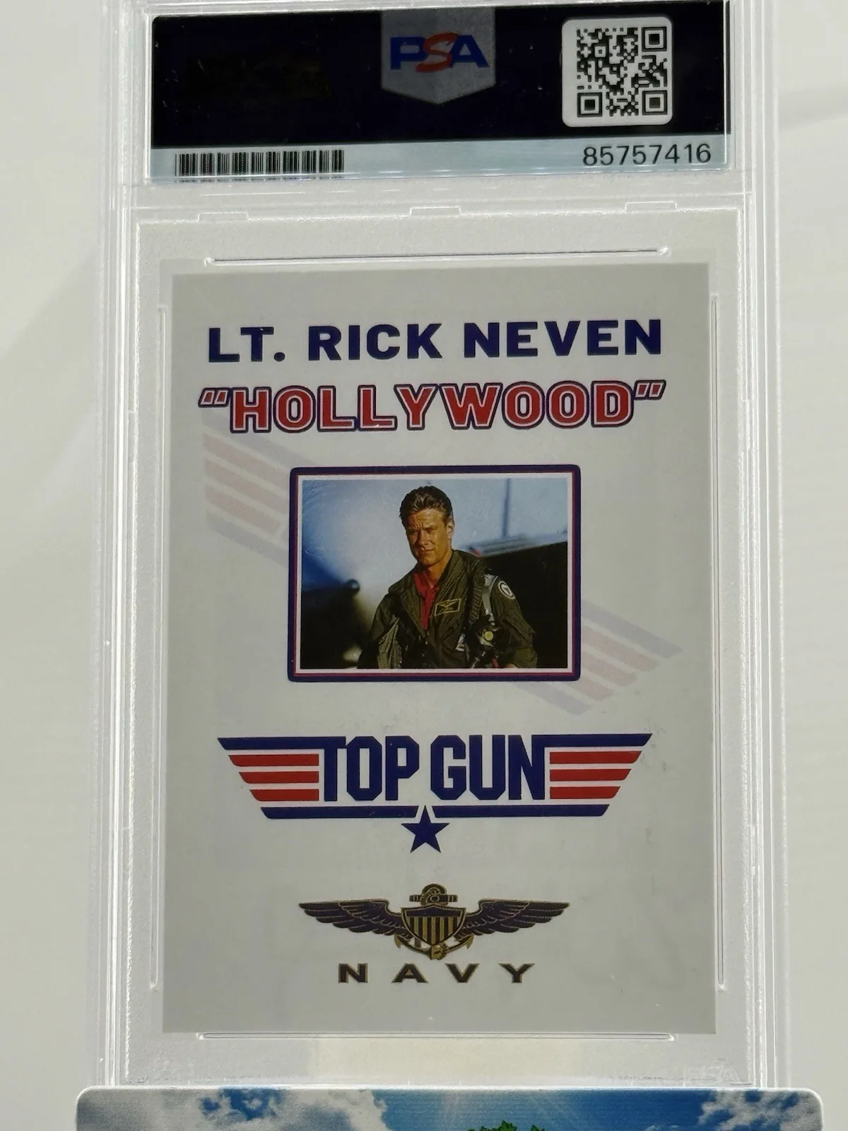 Whip Hubley Signed Top Gun Card PSA Autograph Authentic Hollywood Tom Cruise, изображение 2