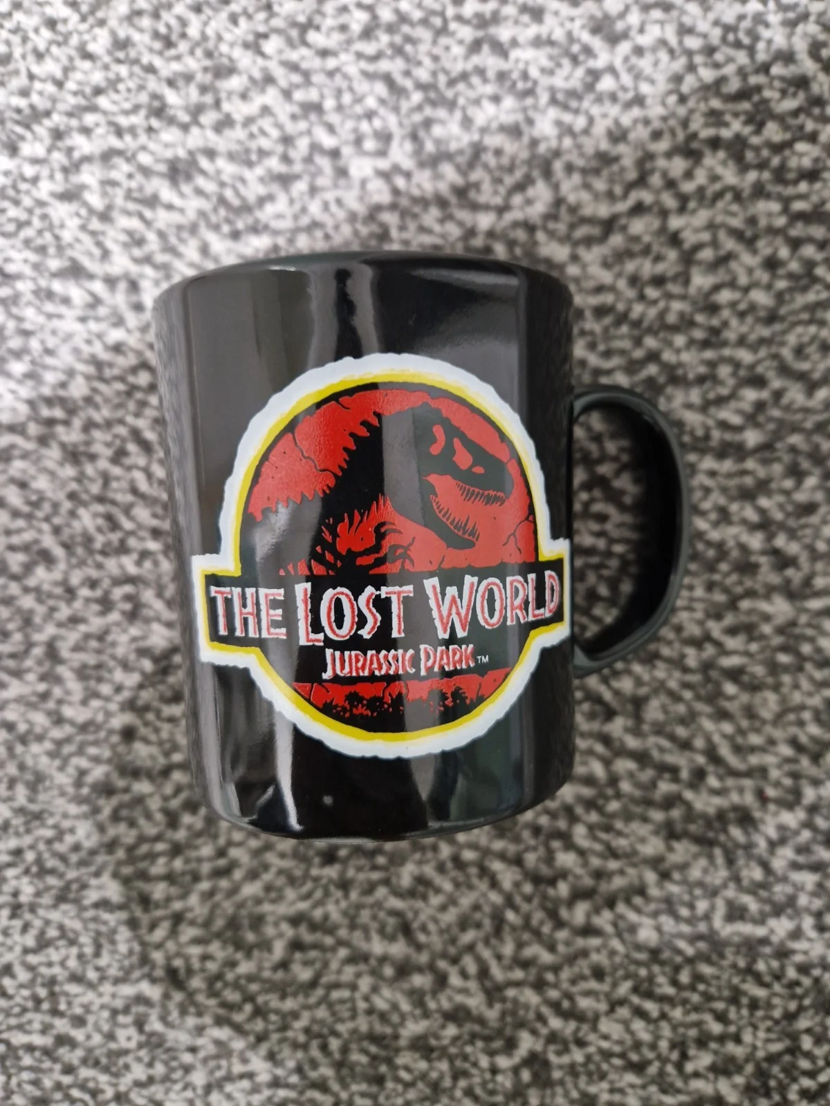Rare Vintage Jurassic Park : The Lost World Black Mug 1997, image 5
