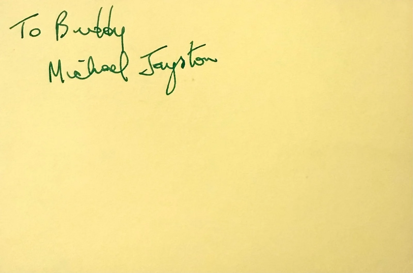 Michael Jayston — MICHAEL JAYSTON Signed Autograph 4x6 INDEX CARD A Coffin for the Bride JANE EYRE, image 3