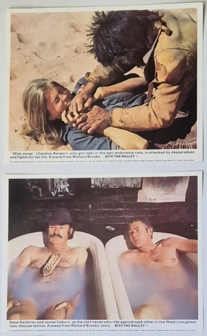 Lobby Card Set 10x8 - 1975 Bite The Bullet - Gene Hackman, Candice Bergen, image 3