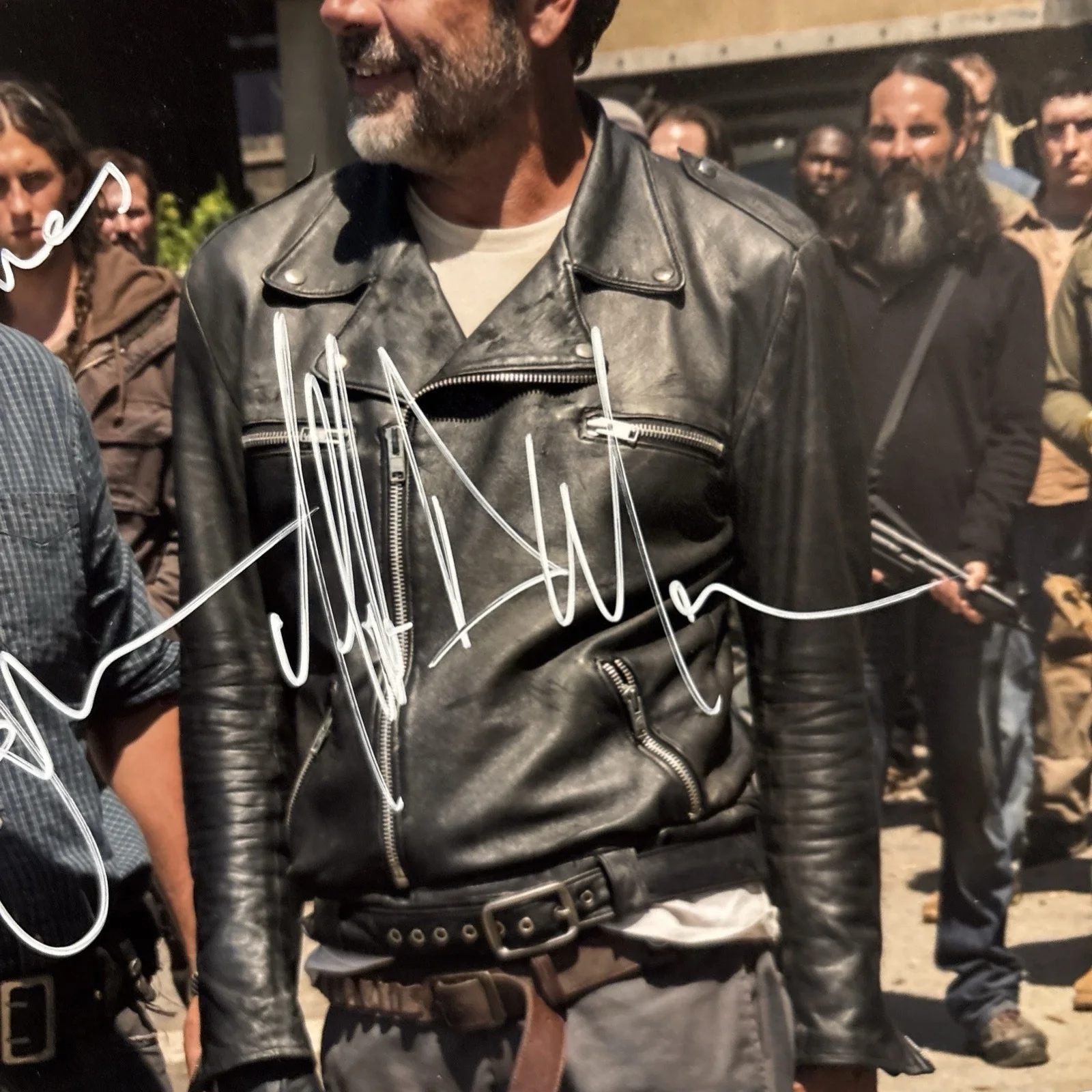 Andrew Lincoln, Jeffery Dean Morgan — Andrew Lincoln Jeffery Dean Morgan SIGNED 8x10 Photo The Walking Dead JSA Auth, изображение 3