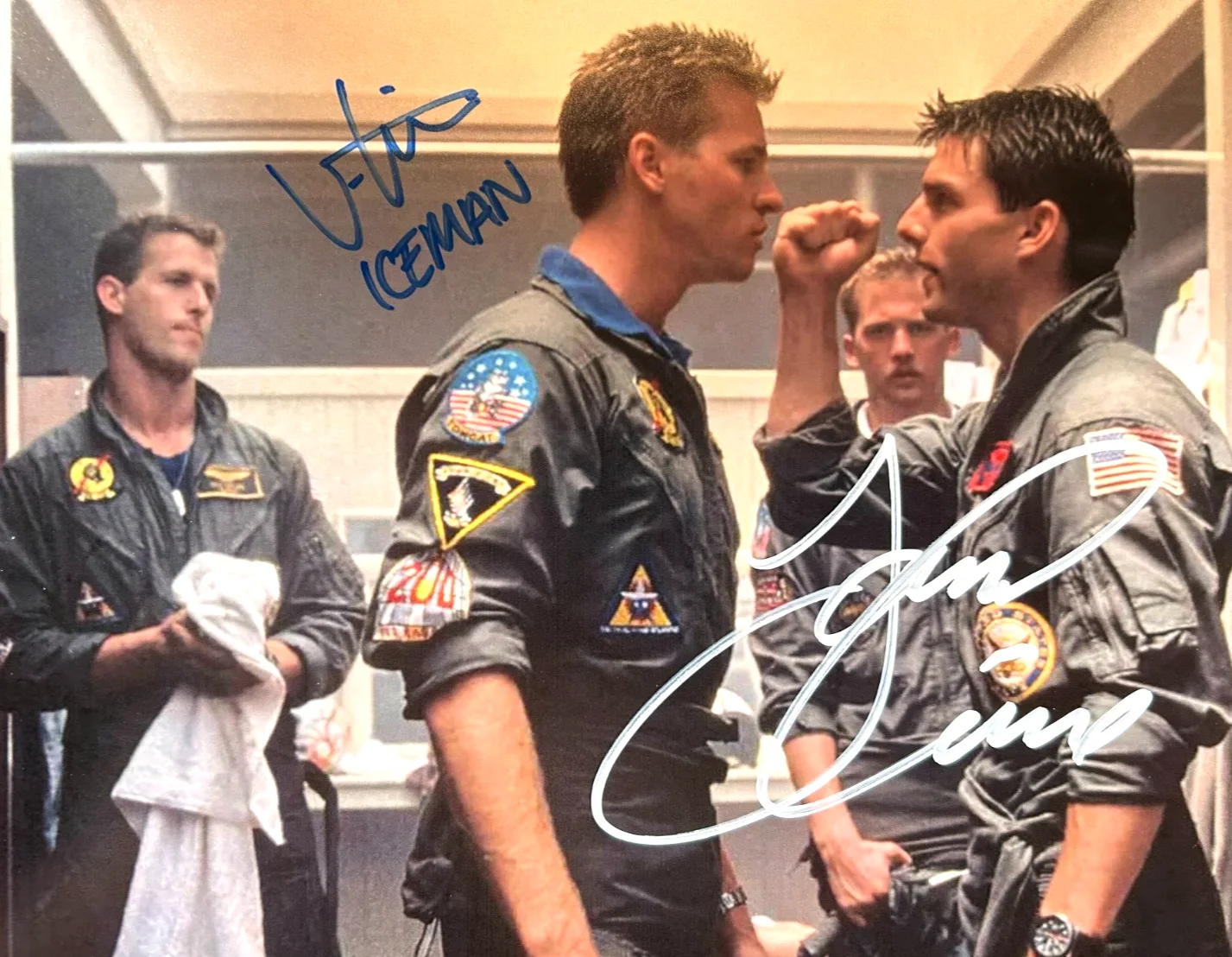 Val Kilmer, Tom Cruise — Tom Cruise, Val Kilmer: Signed TOP GUN Original 8x10" Authentic Autographs w/COA, изображение 3