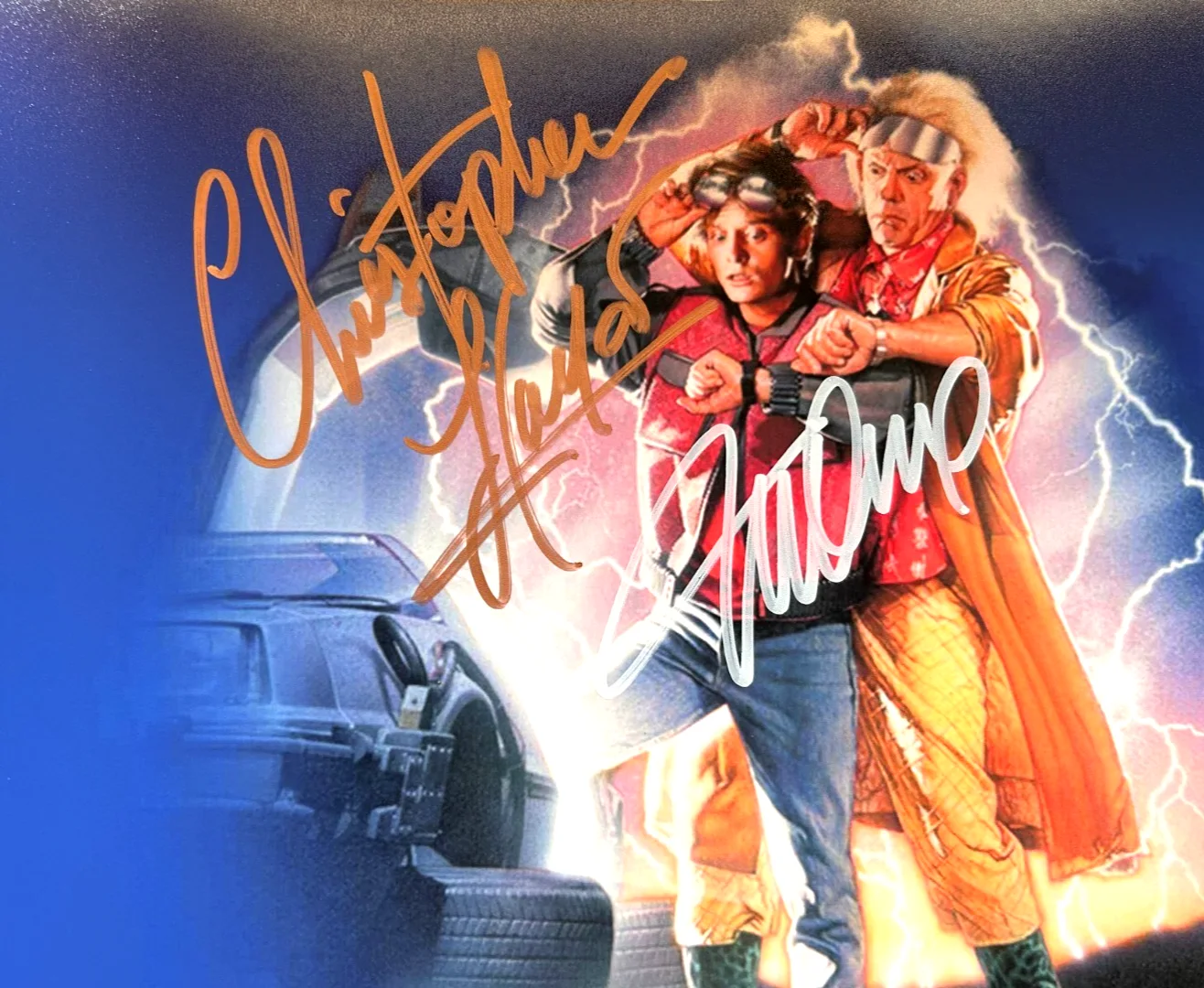 Michael J. Fox, Christopher Lloyd — BACK TO THE FUTURE Signed (Doc & Marty) Original 8x10" Authentic Autograph w/COA, image 5
