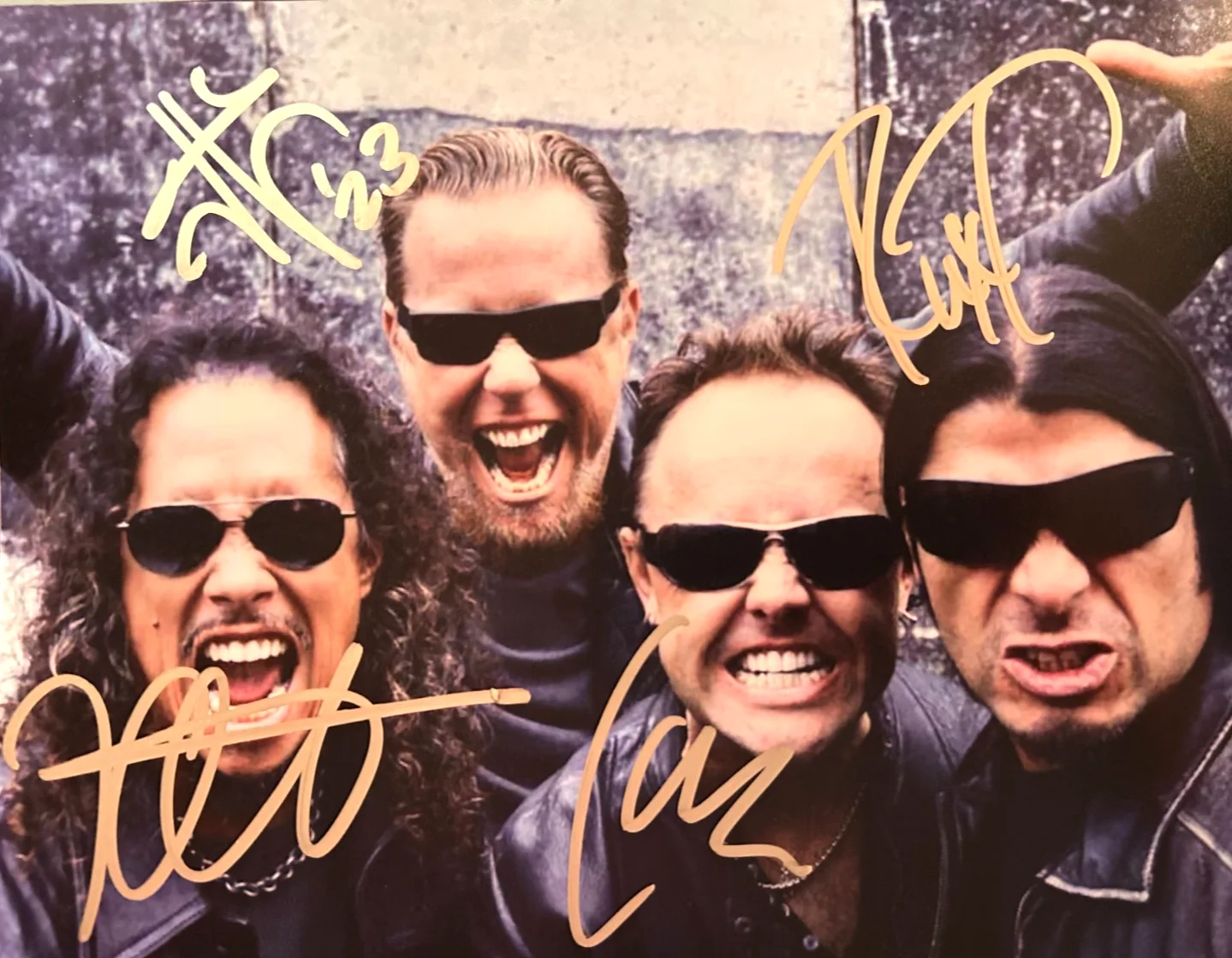METALLICA Signed (James Rob Kirk Lars) 8x10" Authentic Original Autographs w/COA, изображение 3