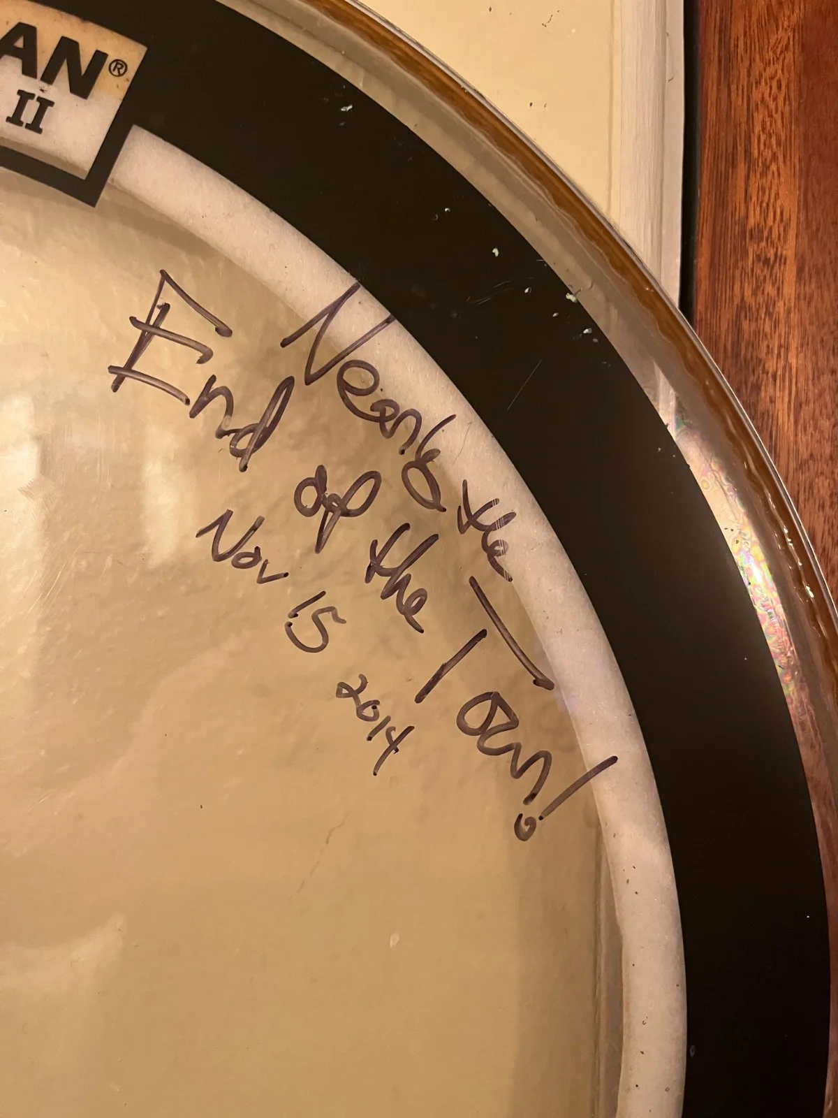 Shovels and Rope Autographed Show Used Kick Drum Head - 2014 Tour, image 4