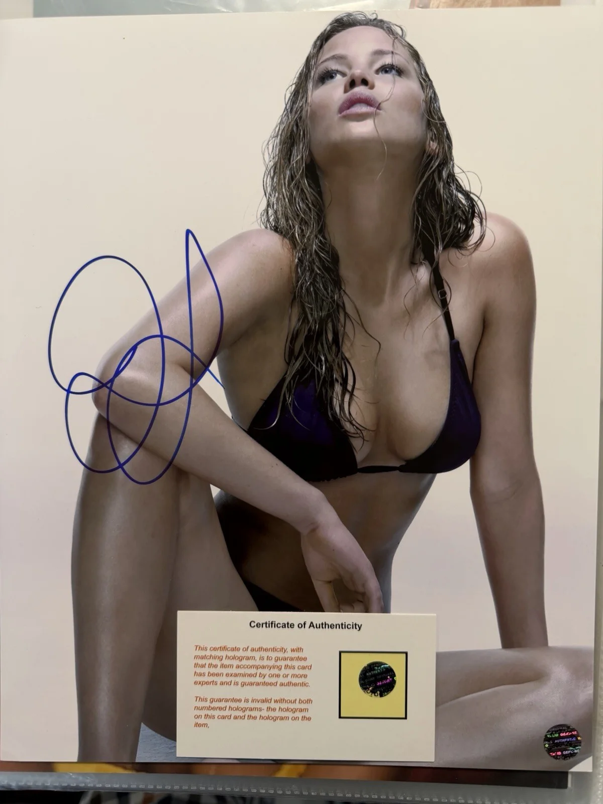 Jennifer Lawrence Actress Autographed 8x10 Photo, image 2