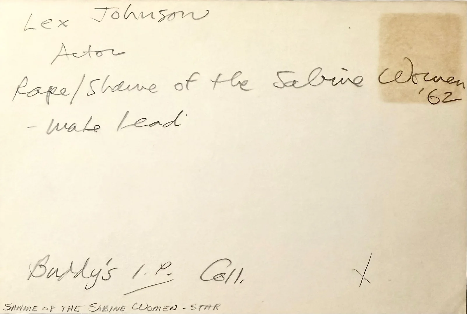 Michelle Johnson — MICHELLE JOHNSON Signed Autographed 4x6 INDEX CARD The Jigsaw Murders WAXWORK, изображение 2