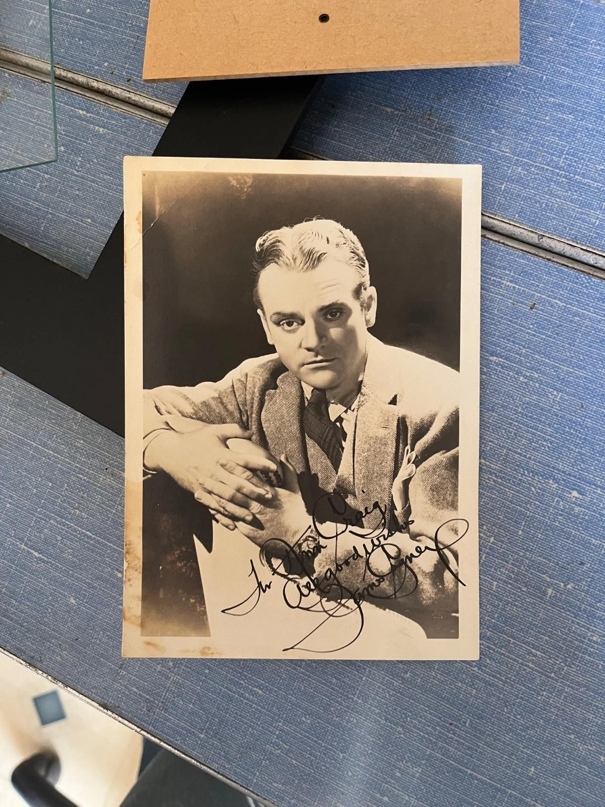 JAMES CAGNEY — James Cagney - signed - 1930's, image 2