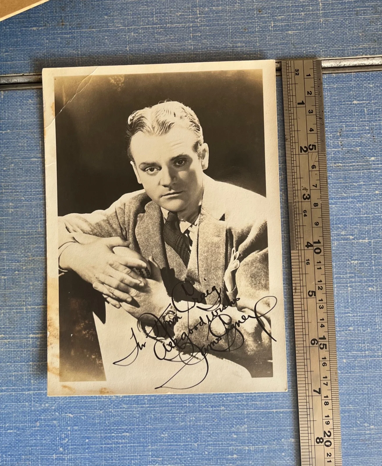 JAMES CAGNEY — James Cagney - signed - 1930's, image 4