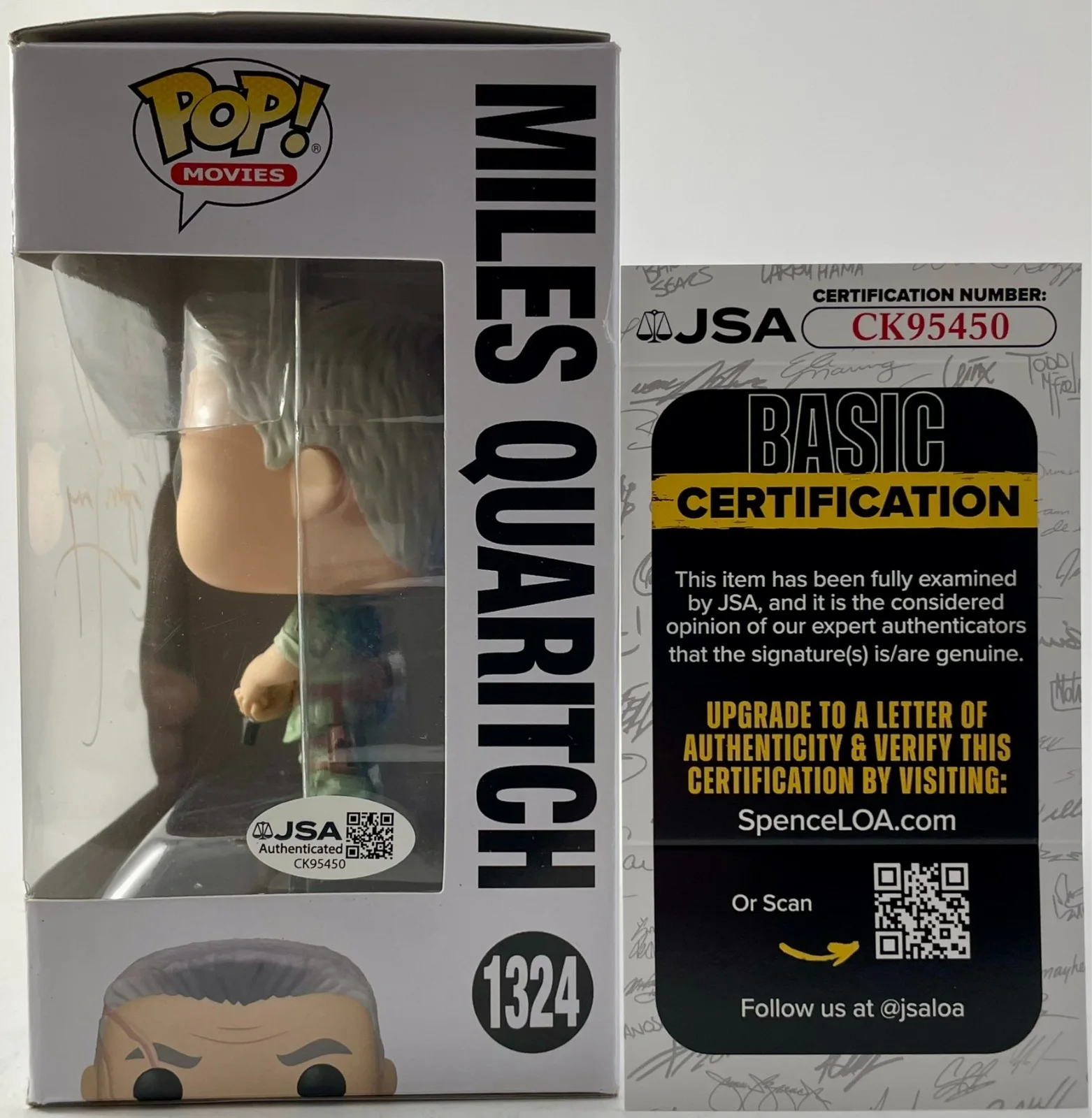 Stephen Lang — Stephen Lang Signed Avatar Miles Quaritch Funko POP Vinyl 1324 Autograph JSA COA, image 3