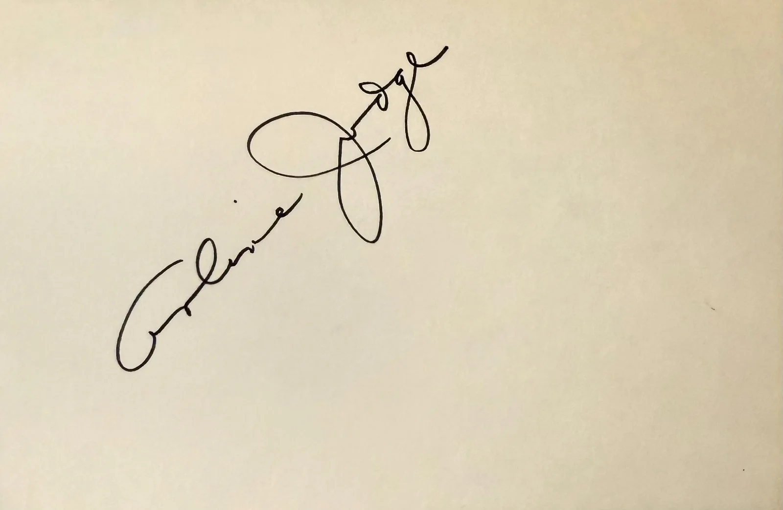 Arline Judge — ARLINE JUDGE Signed Autographed 4x6 INDEX CARD Girls in Chains THE CRAWLING HAND, image 3