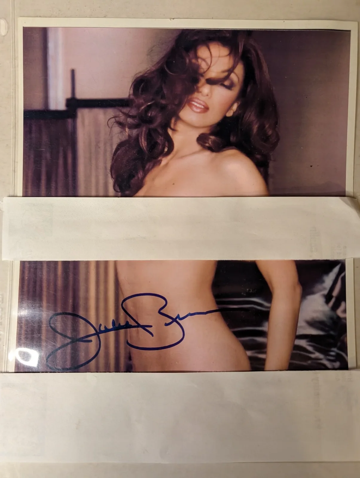 Downtown Julie Brown Aug. 98 playboy and separate cover signed and signed photo, image 2