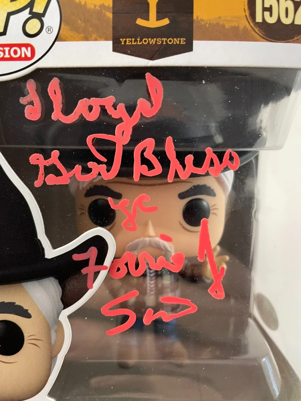 Forrie J Smith — Forrie J Smith Signed Yellowstone Lloyd Pierce Funko POP! Vinyl #1562 JSA COA, изображение 2